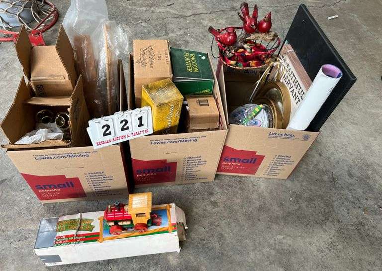 Wooden Christmas Train, Decor, Candle Holders, and Misc