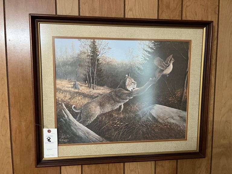 Harvey Antis Bobcat Print 1978