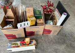 Wooden Christmas Train, Decor, Candle Holders, and Misc