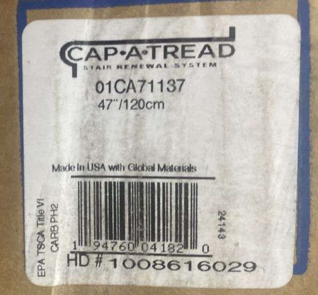 (CW) CAP-A-TREAD Stair Renewal System - Kraft Auction Service, LLC