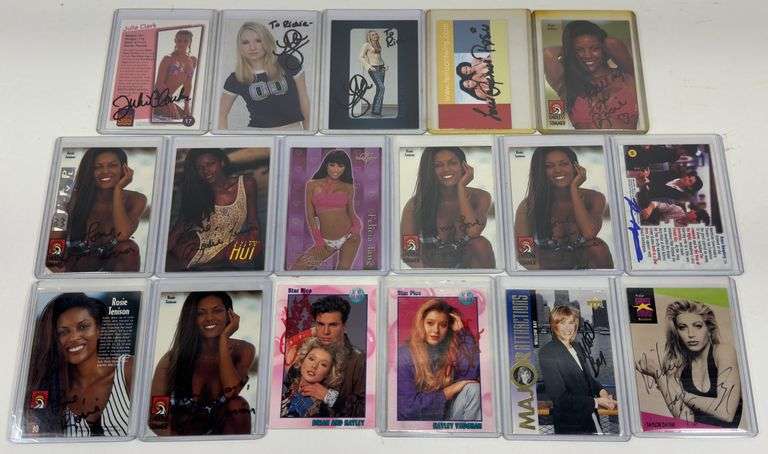 Lot Of Autographed Pinup Girl Cards & More