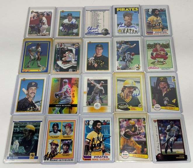 Lot Of 20 Autographed Baseball Cards