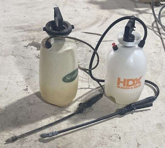 Pump Sprayers incl. HDX Bleach & Deck Sprayer (2