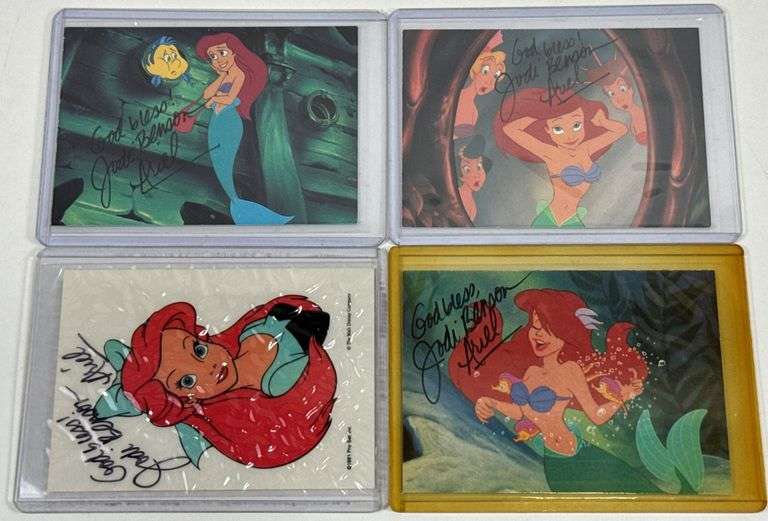 4) Disney Little Mermaid Auto Card