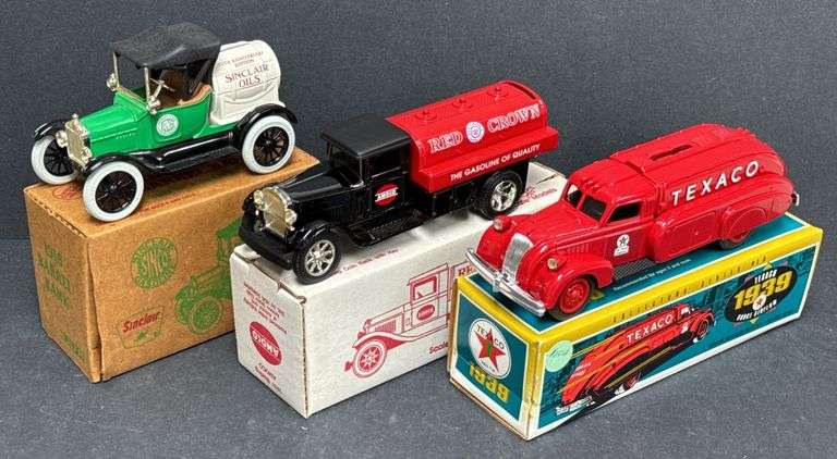 3) Ertl Die-Cast Promo Tanker Trucks In Box