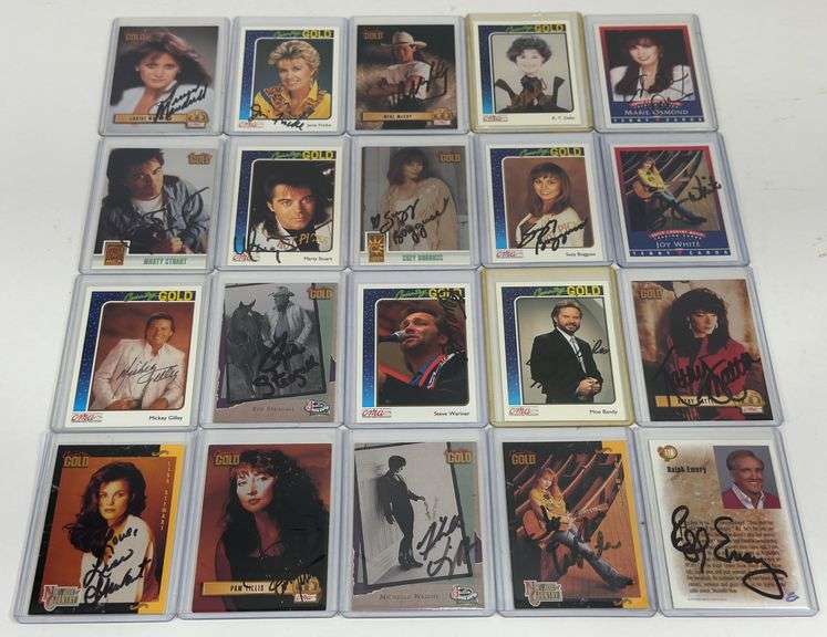 20 Autographed Country Music Stars Cards
