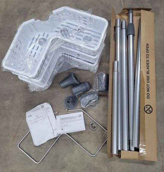 (ZZ) Room Essentials Tension Caddy With Chrome Finish Kraft Auction