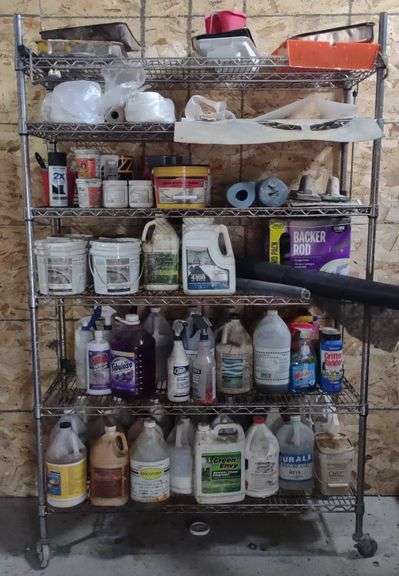 Various Chemicals Incl. Green Envy Cleaner,