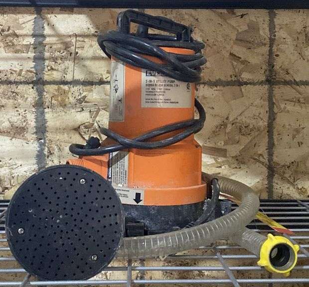 Everbilt 2-in-1 Utility Pump, 115V. 1/4HP. Model