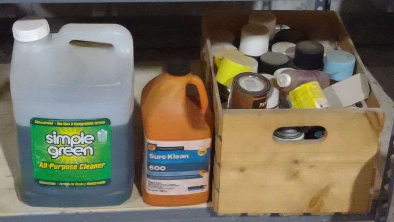 Various Chemicals Incl. simple Green, Sure Klean,
