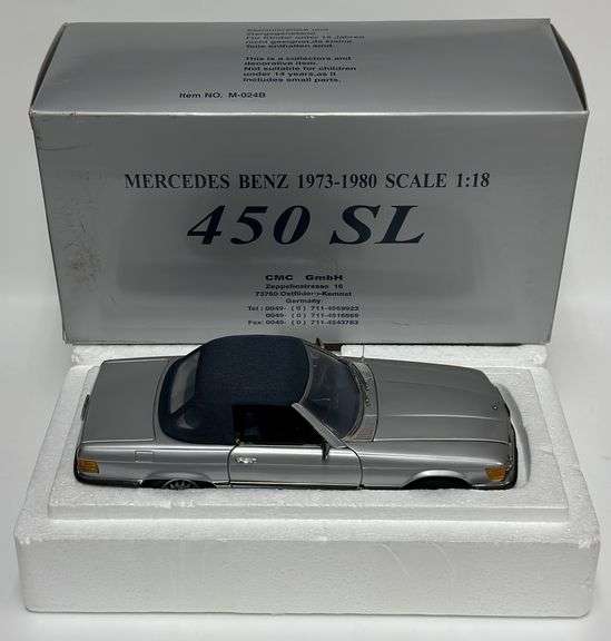 CMC 1/18 Die-Cast Mercedes 450 SL