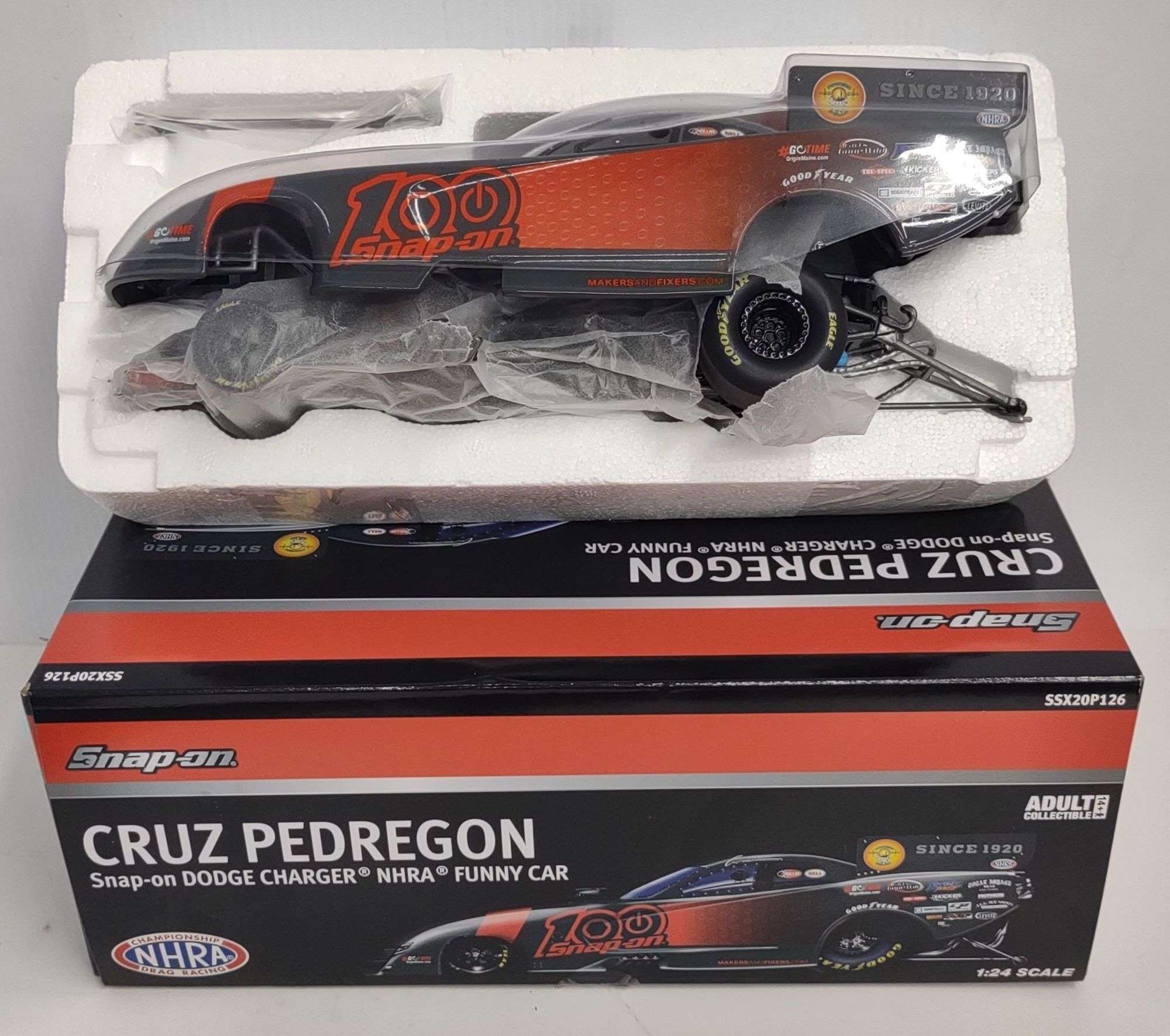 Snap-On 100th Anniversary NHRA 1/24 Scale Diecast Cruz Pedregon