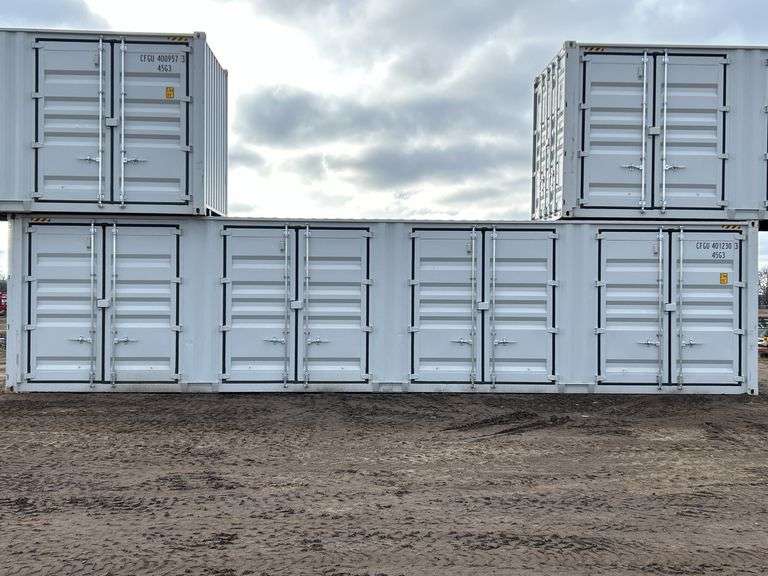 (CX) 2024 40’ Multi-Door Shipping Container - Kraft Auction Service, LLC
