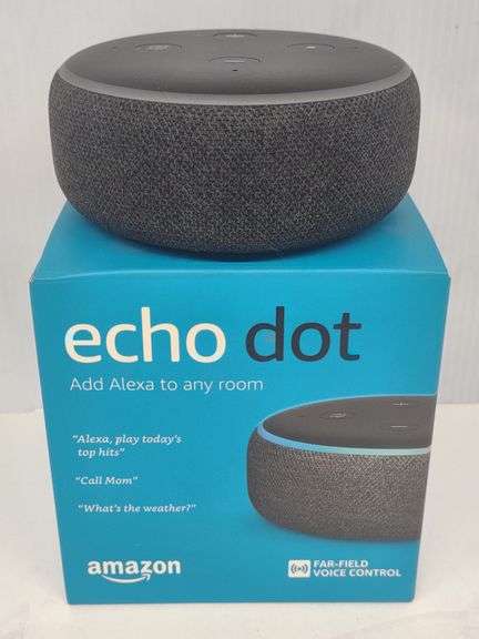 Amazon Echo Dot 3rd Gen Black Wireless Bluetooth Alexa Smart Speaker ...