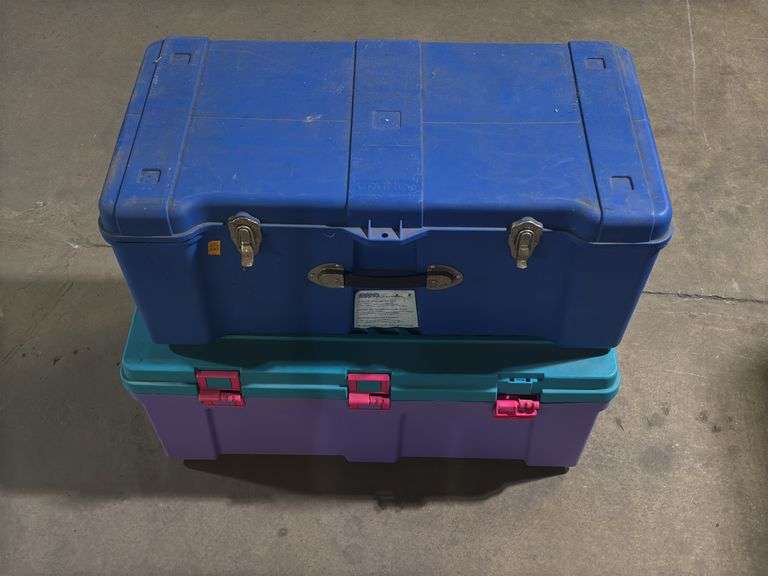 (S) Storage Containers(Largest:18”x32”x13”) - Kraft Auction Service, LLC