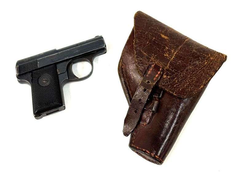 German Walther Model 9 .25 Auto Semi-Auto Pistol in Holster