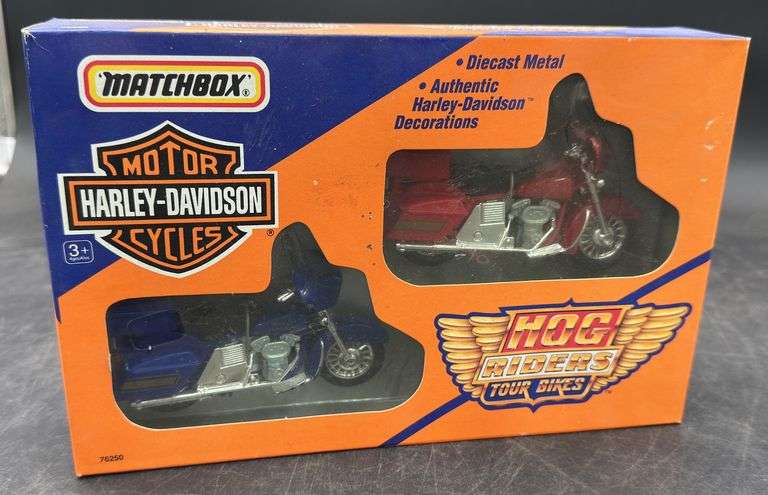 (N) Matchbox Harley-Davidson Diecast Metal Hog Riders Tour Bikes ...