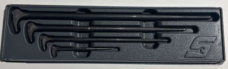 LOZAGU 4-Piece Rolling Head Pry Bar Set – 6, 12, 16, 20 Inch Heavy Duty Bars For Garage & Mechanics - View #2