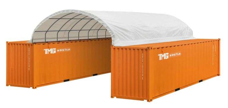 (Y) TMG 20'x40' Single Truss Storage Container Shelter - Kraft Auction ...