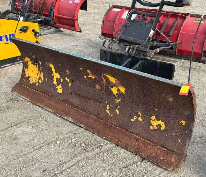 8ft hydraulic quick attach snow plow kraft auction service llc