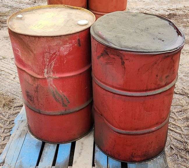 (AI) (2) 55 Gallon Drums Of Shell Omala S2 G 150 Gear Oil - Kraft ...
