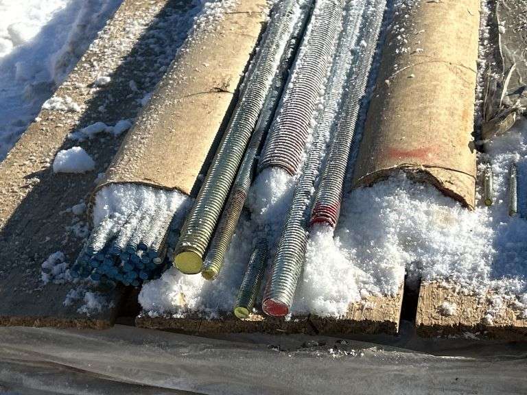 Threaded Rods Pallets (BD) Pallet: Assorted All Threaded Rods - Kraft Auction Service, LLC