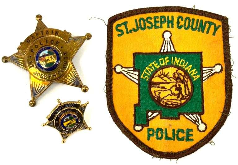 St. Joseph County Sheriff's Captain Badges and Uniform Patch