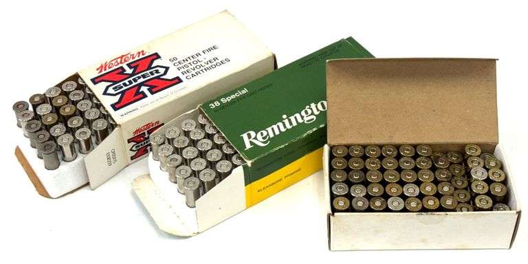 148 Rounds Remington, Western and Winchester .38 Special Reloaded Ammo
