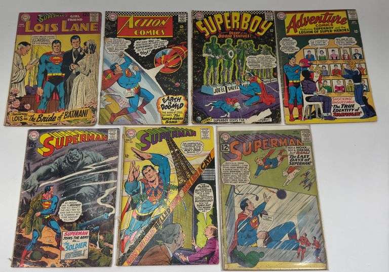 Vintage 12¢ Silver Age DC Superman Comic Books - Kraft Auction Service, LLC