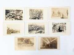 (8) WWI Battle Real Photo Post Cards