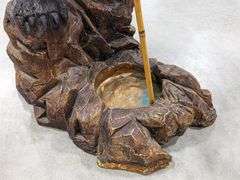 Resin Black Bear Cane / Umbrella Stand