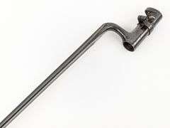 US M1873 Trapdoor Socket Bayonet w Scabbard & Frog