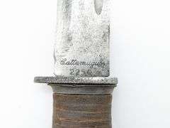 WWII Cattaraugus 225Q Fighting Knife w/ Sheath