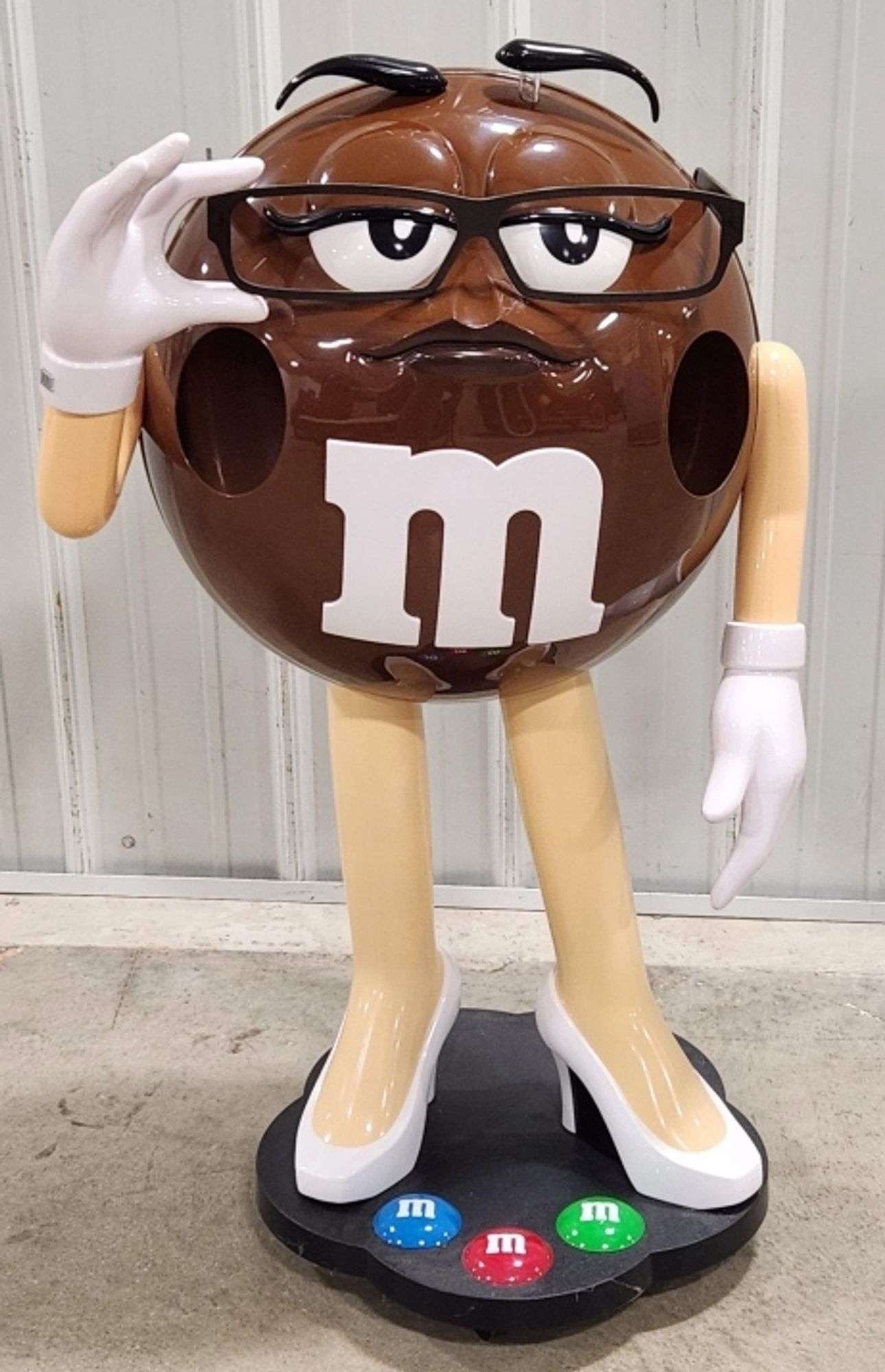 Life-Size Brown M&M's Female Figural Store Display - Kraft Auction