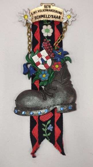 Vtg. 1978 6th Internation Migration Schmelz/Saar Boot Medal (2.5"×6")