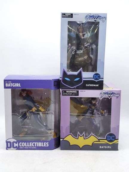 DC Batgirl and Cat Woman Statues