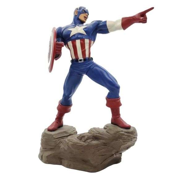 2005 Marvel Hard Hero Captain America Statue