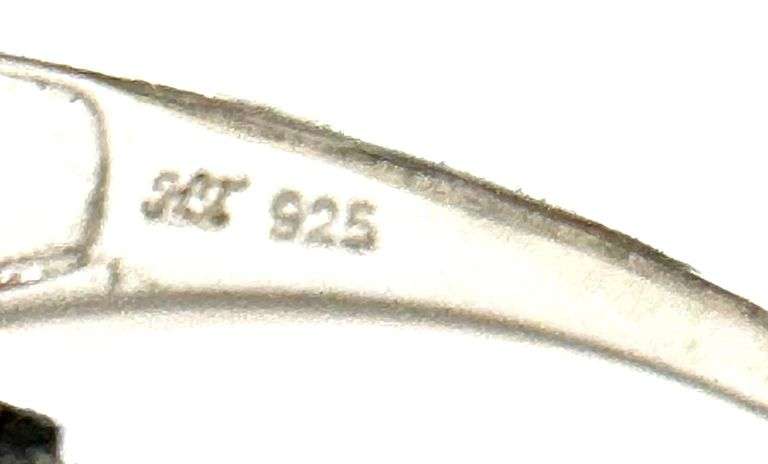 Sterling Silver and Emerald Ring