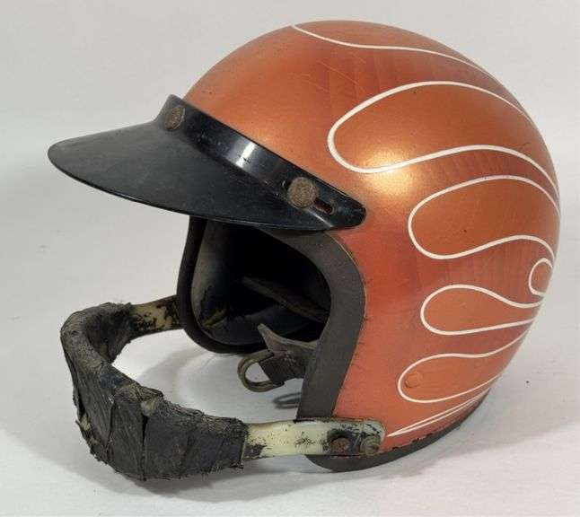 1960s Bell Toptex Racing Helmet w/ Custom Paint - Kraft Auction Service ...