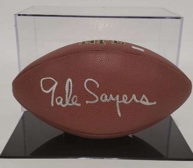 Gayle Sayers Signed Wilson Football With Hologram - Kraft Auction ...