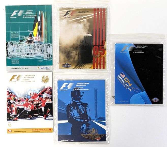 (7) Formula 1 Racing Programs - Kraft Auction Service, LLC