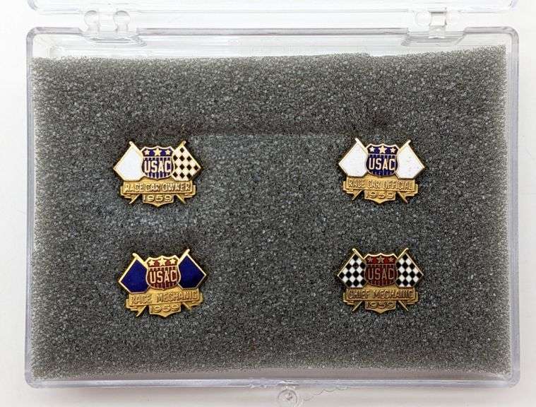 (4) 1959 United States Auto Club Pins - Kraft Auction Service, LLC
