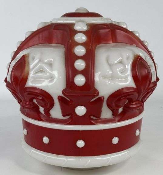 Standard Oil Company Red Crown Gas Pump Globe - Kraft Auction Service, LLC