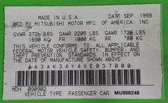 1999 Mitsubishi Eclipse