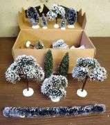 Lot Of Christmas Village Trees