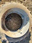 Dual Tractor Tire, Good Year Nylon 6 Ply Traction Sure Grip, 16.9-34 On 15" Rim
