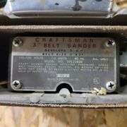 Craftsman Sheet Sander And Sears Belt Sander