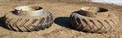 Dual Tractor Tire, Good Year Nylon 6 Ply Traction Sure Grip, 16.9-34 On 15" Rim