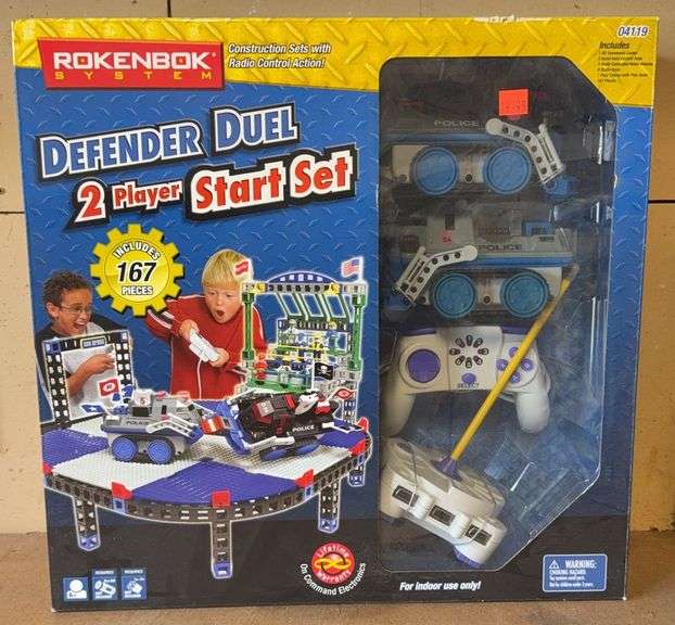 New In Box Rokenbok System Defender Dual 2 Player Start Set, 04119