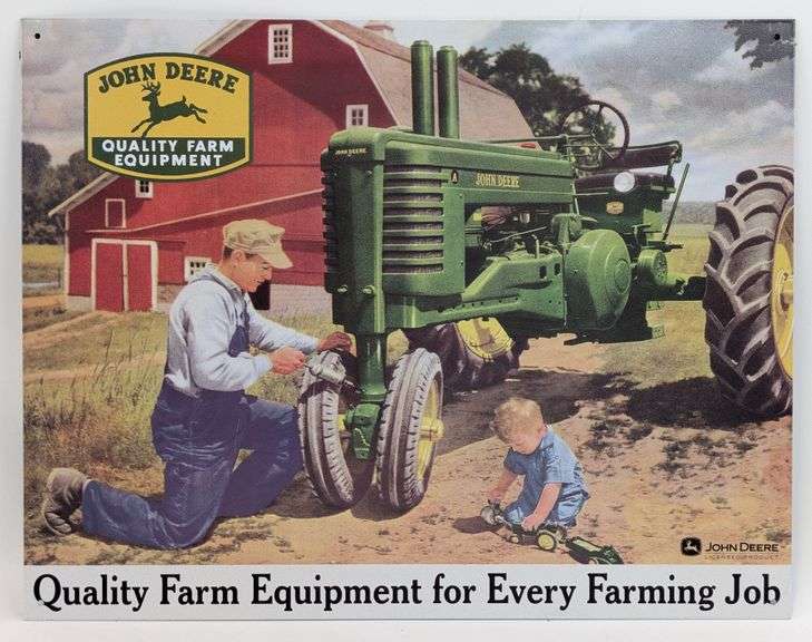 John Deere Quality Farm Equipment Metal Sign